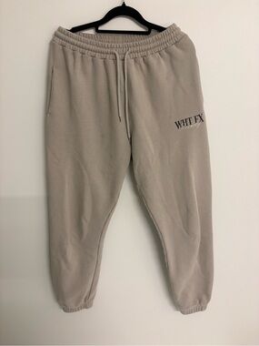 Women’s White Fox Taupe Jogger Sweatpants
